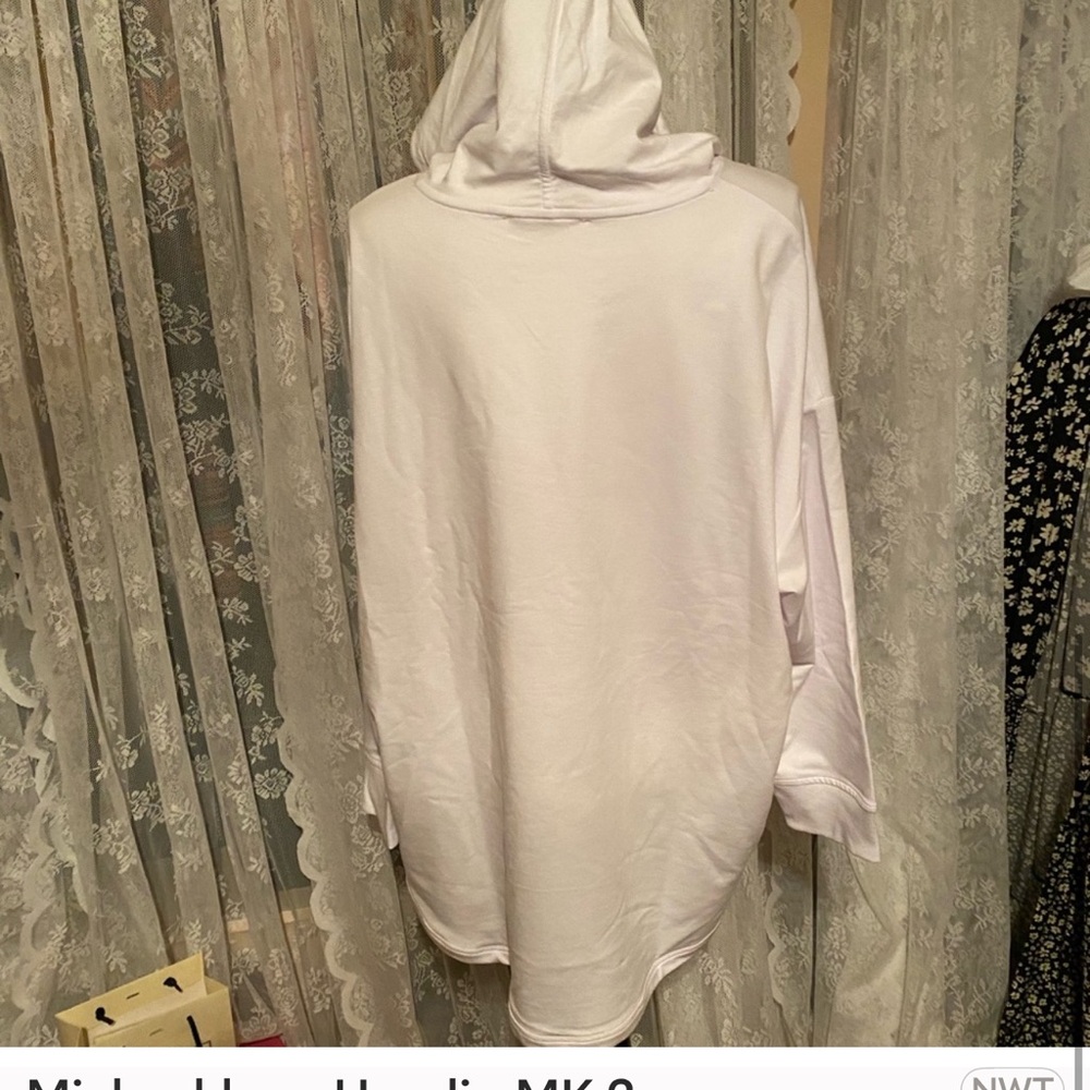 Michael Kors White Hoodie with Logo - Picture 4 of 5